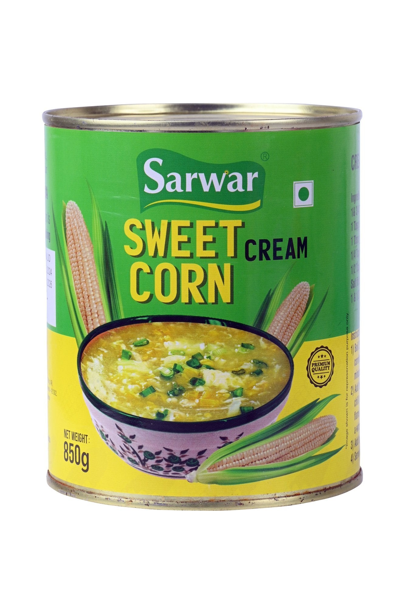 Sarwar Sweet Corn Cream Style,850 Gm