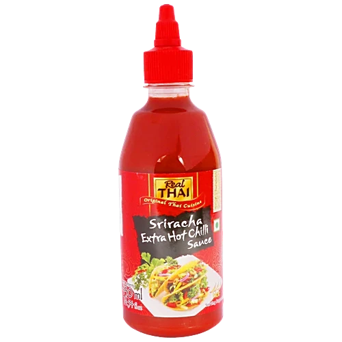 Real thai Sriracha Extra Hot Chilli Sauce, 430 ml