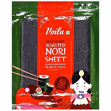 Voila Gold Grade Roasted Nori (Seaweed) Sheet 50 Pieces