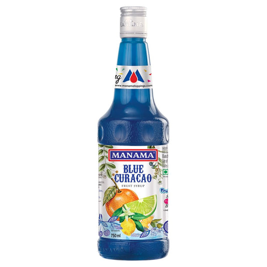Manama Blue Curacao Syrup, 1 Ltr