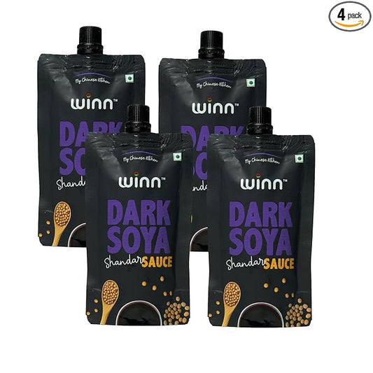 Winn Dark Soya Sauce Sachet, 8 gm X100 pcs