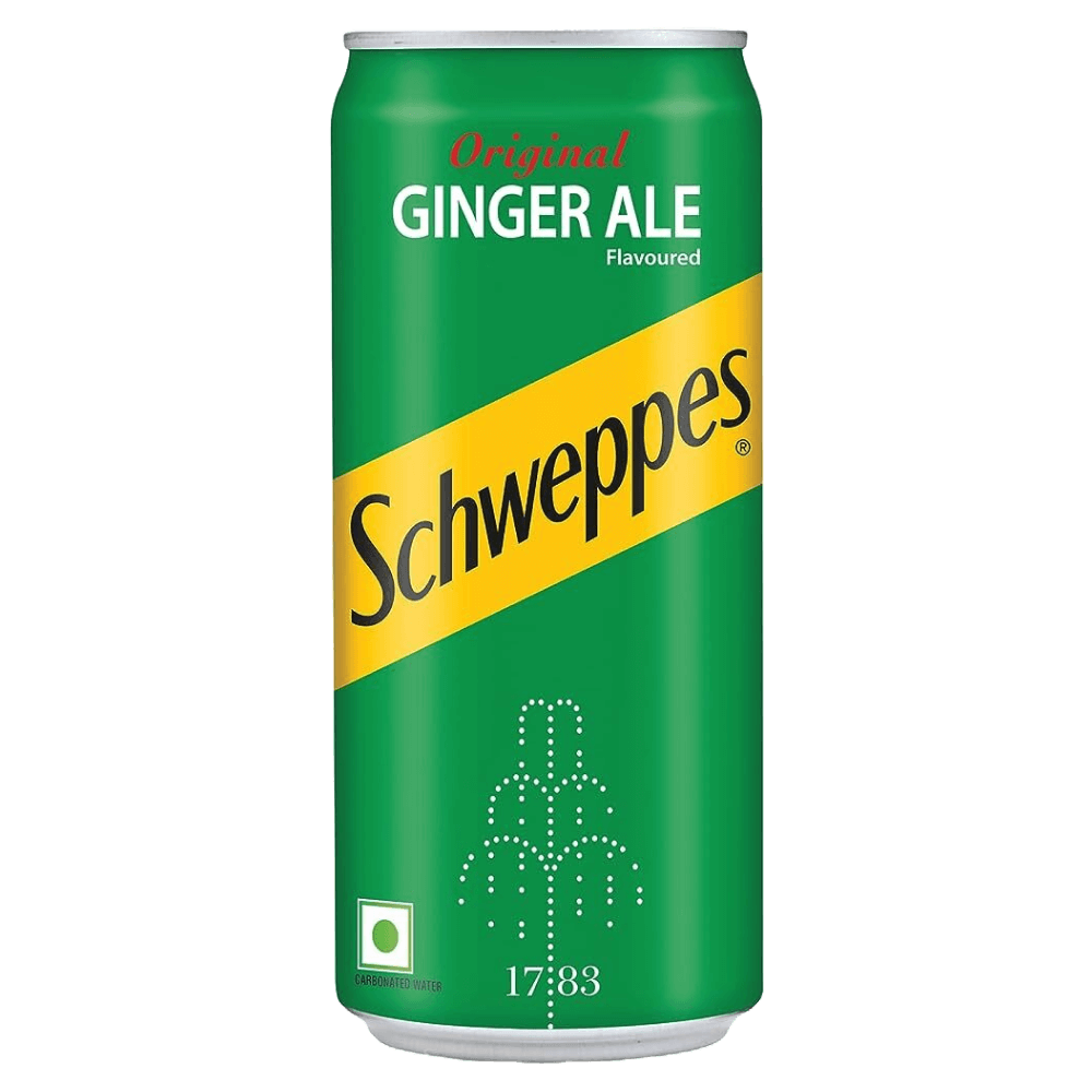 Schweppes Indian Tonic Water Ginger Ale , 24 pieces
