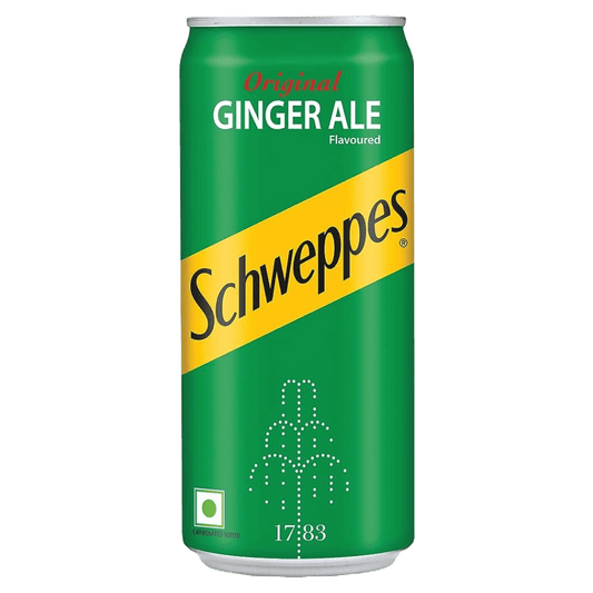 Schweppes Indian Tonic Water Ginger Ale , 24 pieces