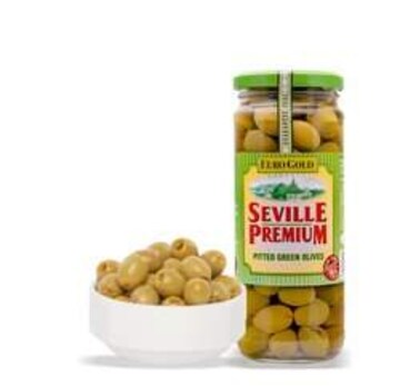 Golden Crown Green Olive Pitted, 450 Gm