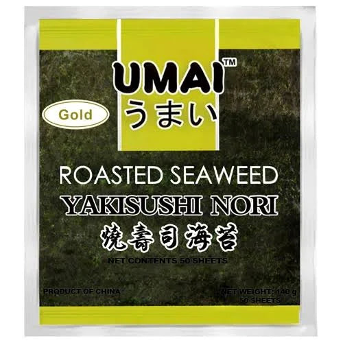 Umai Roasted Yaki Sushi Noori Sheet, 50 Sheets